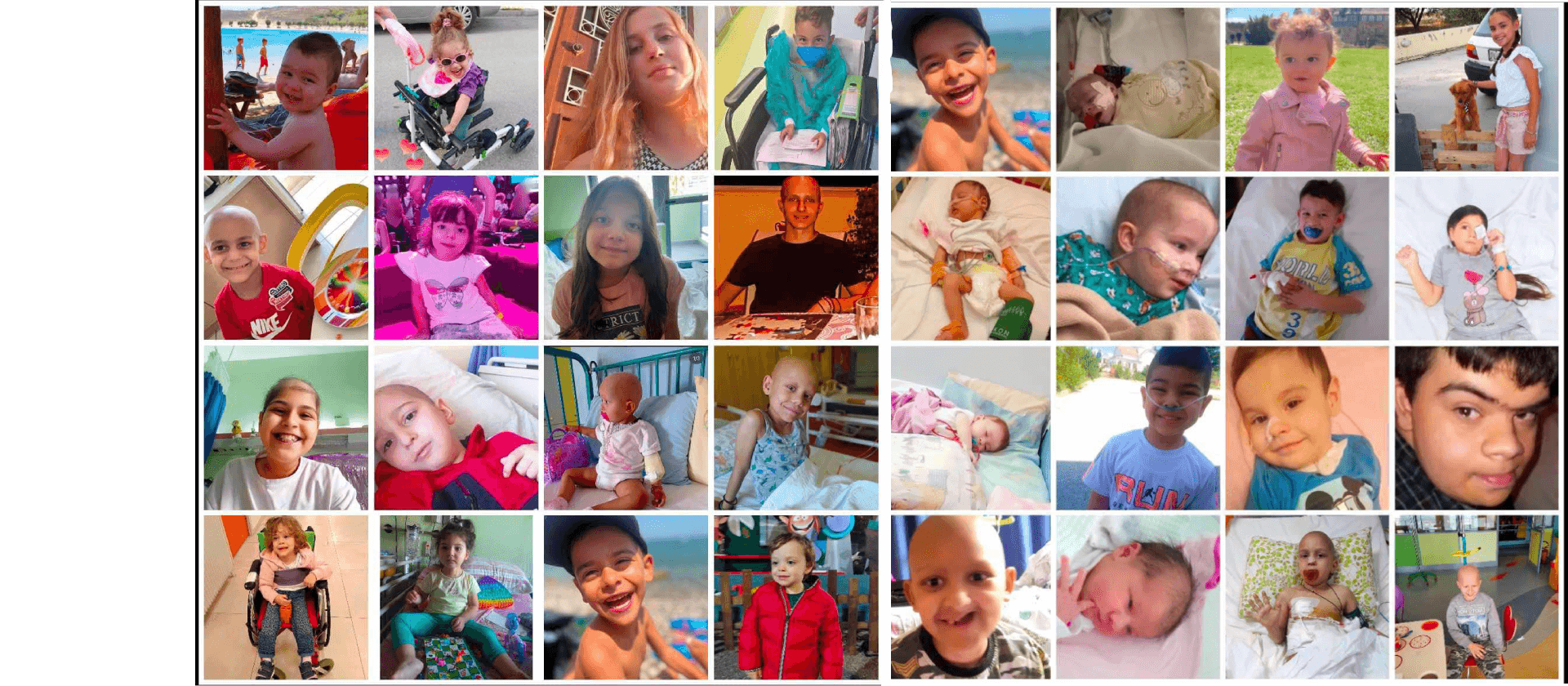 Κολάζ από παιδιά και δράσεις του σωματείου